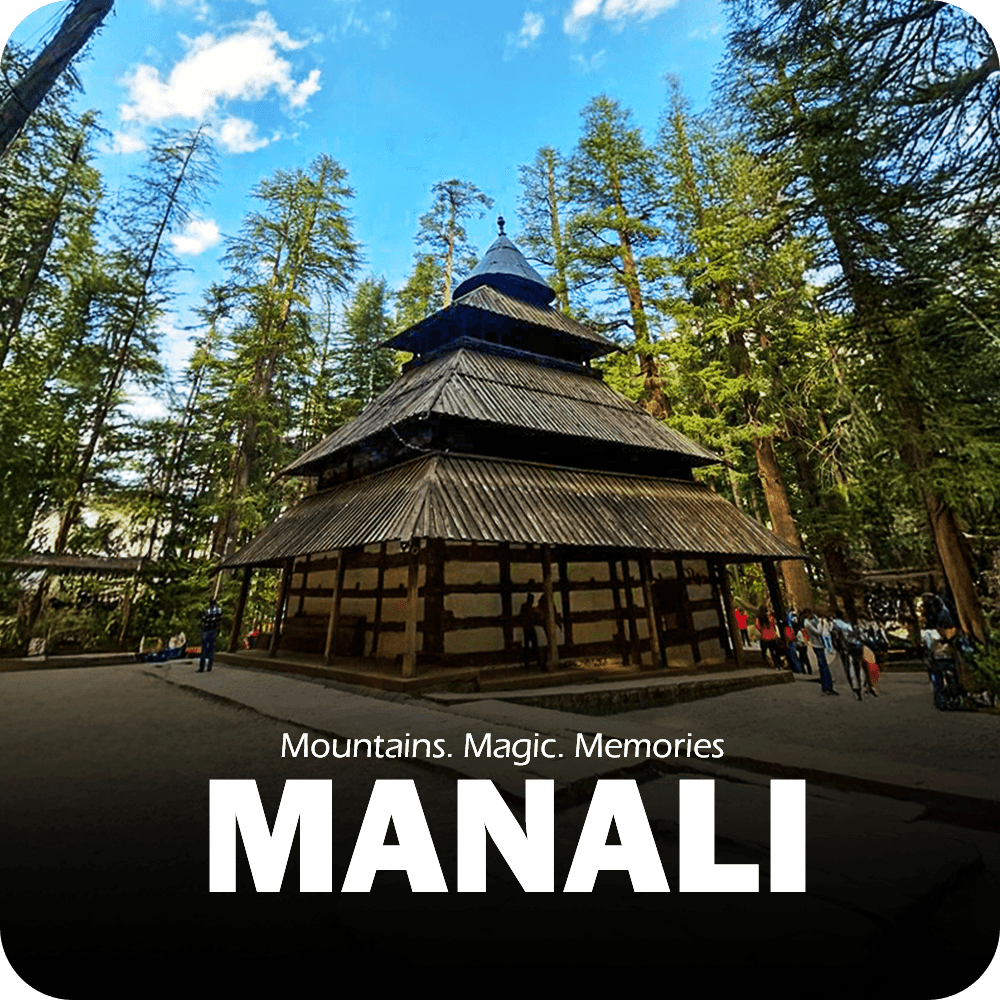 A vibrant scene from Manali